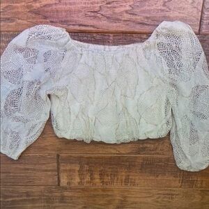 Elegant Cream Lace Kids Blouse